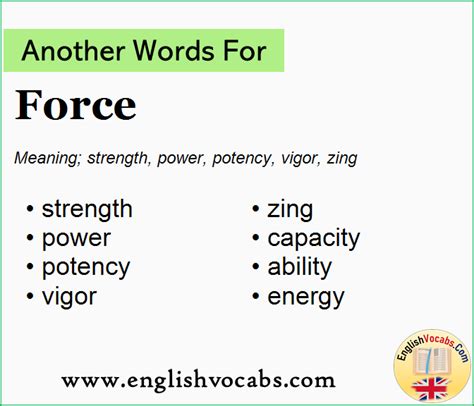 force another word